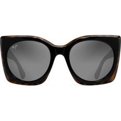 Maui Jim Pakalana 855 02 Γυναικεία Γυαλιά Ηλίου Oversized Κοκάλινα Μαύρα με Μαύρο Polarized Φακό