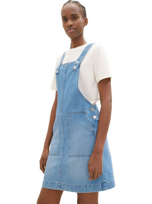 Tom Tailor Mini Καθημερινό Φόρεμα Τζιν Γαλάζιο 1035484