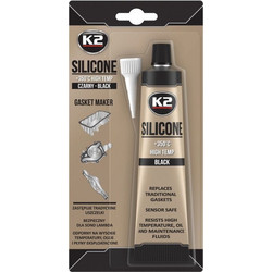 K2 SILICONE BLACK 85GR - ΜΑΥΡΗ ΣΙΛΙΚΟΝΗ +350C