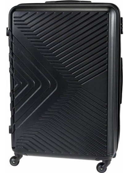 Polo Oslo 9-09-012-2000 Βαλίτσα Μεγάλη 75x49x30cm με 4 Ρόδες Μαύρη