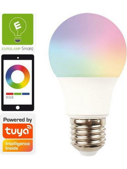 Eurolamp 147-77901 Smart Λάμπα LED Για Ντουί E27 Και Σχήμα A60 RGBW 850lm *