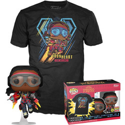 Funko Pop! Box Tee Black Panther Iron Heart Riri Williams Figure & T-Shirt Set