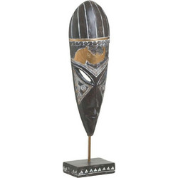 Διακοσμητική Προτομή 6-70-508-0106 10x7x42cm Black-Bronze Click Πολυρεσίνη