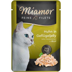 Finnern Miamor Feine Filets Adult with Chicken & Poultry in Jelly 100gr