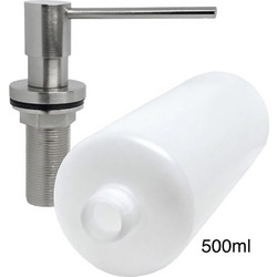 NARON NR8003MN Εντοιχιζόμενος Dispenser Σαπουνιού Κουζίνας Μεταλλικό 500ml MAT NICKEL