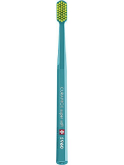 Curaprox CS 3960 Super Soft Πετρόλ Οδοντόβουρτσα Κίτρινη