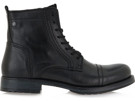 Jack & Jones Ανδρικά Αρβυλάκια Δερμάτινα Ανθρακί 12155999