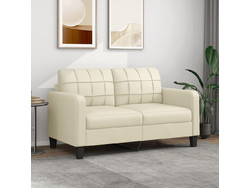 vidaXL Διθέσιος Καναπές από Δερματίνη Μπεζ 158x77x80cm 359118