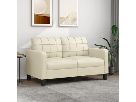 vidaXL Διθέσιος Καναπές από Δερματίνη Μπεζ 158x77x80cm 359118