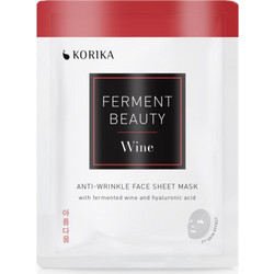 KORIKA FermentBeauty Anti-wrinkle Face Sheet Μάσκα Προσώπου για Αντιγήρανση με Υαλουρονικό 20gr