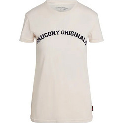 Saucony Rested Γυναικείο Αθλητικό T-Shirt Εκρού SAW800387-SAA2