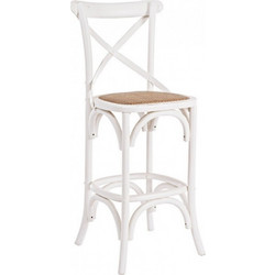 Bizzotto Cross Καρέκλα Για Μπαρ Λευκή 42x46x118 Κωδικός: 0743232