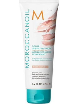 Moroccanoil Depositing Rose Gold Χρωμομάσκα Μαλλιών 200ml