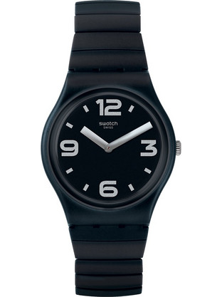 Swatch Ανδρικό Ρολόι με Μαύρο Μεταλλικό Μπρασελέ GB299B