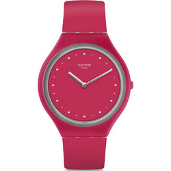 Swatch Skinlampone Γυναικείο Ρολόι με Φούξια Καουτσούκ Λουράκι SVOR101
