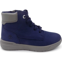 Timberland Παιδικά Μποτάκια Navy Μπλε Δερμάτινα με Φερμουάρ TB0A5RV8