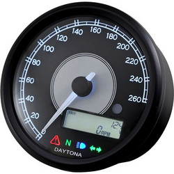 Daytona Velona Ηλεκτρονικό Ταχύμετρο 80mm , 260 kmh/mph | Daytona Velona speedometer