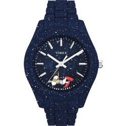 Timex Peanuts x Waterbury Legacy Ανδρικό Ρολόι με Μπλε Μεταλλικό Μπρασελέ TW2V53300