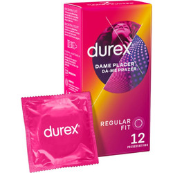 Durex Dame Placer Προφυλακτικά με Ραβδώσεις & Λιπαντικό 12τμχ