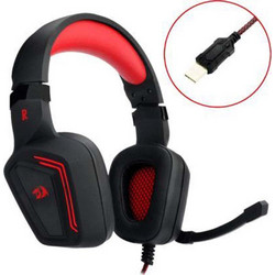 Redragon Muses H310 Gaming Headset Over Ear Black Red