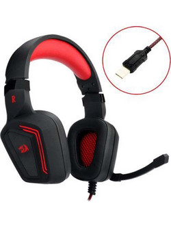 Redragon Muses H310 Gaming Headset Over Ear Black Red