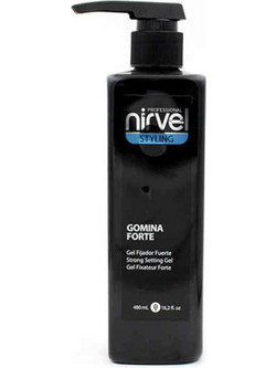 Nirvel Gomina Forte Styling Gel Μαλλιών Ανδρικό Πολύ Δυνατό Κράτημα 480ml