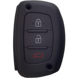Θήκη κλειδιού για αυτοκίνητα Hyundai 1007-02, εύκαμπτη, μαύρη