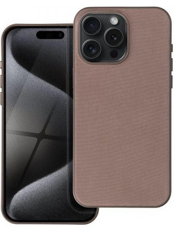 Θήκη κινητού Forcell Woven Mag Cover for iPhone 15 Plus Light Brown