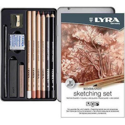 Sketching Set Lyra Σετ μεταλλίκη Κασετίνα 11τμχ 002051112