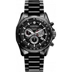 Roamer Ανδρικό Ρολόι Χρονογράφος με Μαύρο Μεταλλικό Μπρασελέ R220837425520 Roamer Ανδρικό Ρολόι Χρονογράφος με Μαύρο Μεταλλικό Μπρασελέ R220837425520