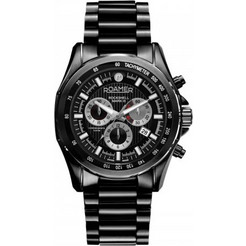 Roamer Ανδρικό Ρολόι Χρονογράφος με Μαύρο Μεταλλικό Μπρασελέ R220837425520