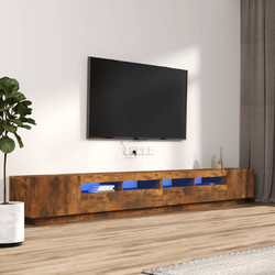 vidaXL Έπιπλο Τηλεόρασης Ξύλινο Δρυς με Φωτισμό Led 3120176