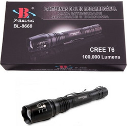 Φακός CREE LED επαναφορτιζόμενος T6 με zoom BL-8668