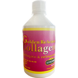 Medichrom Golden ReAction Collagen Peach με Υαλουρονικό Οξύ Βιταμίνη C & Μαγνήσιο 500ml