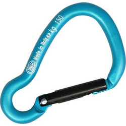 Kong Aluminium Carabiner Harness 8mm Turquoise Turquoise