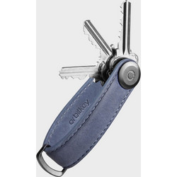 ORBITKEY ΔΕΡΜΑΤΙΝΗ ΚΛΕΙΔΟΘΗΚΗ ΜΠΡΕΛΟΚ ΓΚΡΙ - KEY ORGANISER CRAZY HORSE LEATHER STEEL GREY KCH2-SGY-101