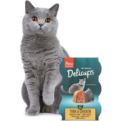 Pets Unlimited Delicups Tuna & Chiken 6x22gr