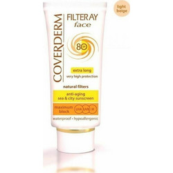 Coverderm Filteray Αντηλιακή Κρέμα Προσώπου & Ματιών με Χρώμα SPF80 50ml