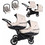 Kunert Booster Καρότσι για Δίδυμα 3 σε 1 Beige