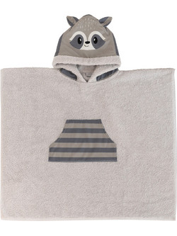 Palamaiki Racoon Παιδικό Πόντσο Θαλάσσης Εκρού 70x120cm