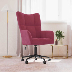vidaXL Πολυθρόνα Relax Βελούδινη Κόκκινη 328177
