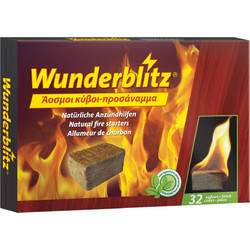 Προσάναμμα από Φυσικό Ξύλο σε Κύβους - Wunderblitz