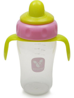 Cangaroo Εκπαιδευτικό Ποτηράκι 6m+ Ροζ 270ml