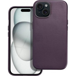Θήκη κινητού Forcell Leather Mag Cover Compatible with MagSafe for iPhone 15 Dark Purple