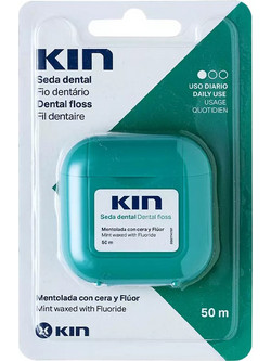 Kin Dental Con Fluor Menta Οδοντικό Νήμα με Γεύση 50ml