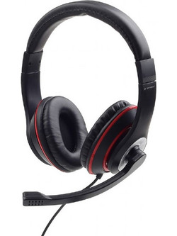 Gembird Maxter MHS-003 Gaming Headset Over Ear Black Red