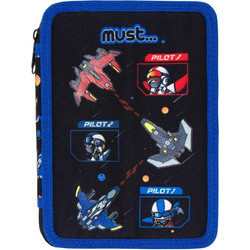 Must Space Battle Κασετίνα Γεμάτη με 2 Θήκες Μαύρη 000585071