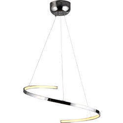 Κρεμαστό Φωτιστικό Led 24W 3000K ασημί PITHIA