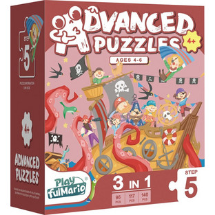 Παιδικό Puzzle Play FulMario Πειρατές 3 in 1 96 + 117 + 140 Κομμάτια
