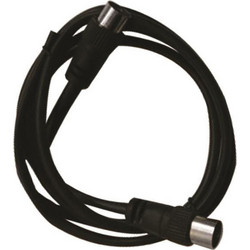 Eurolamp Καλώδιο Κεραίας Coax Male to Coax Female 1.5m Black 147-13128